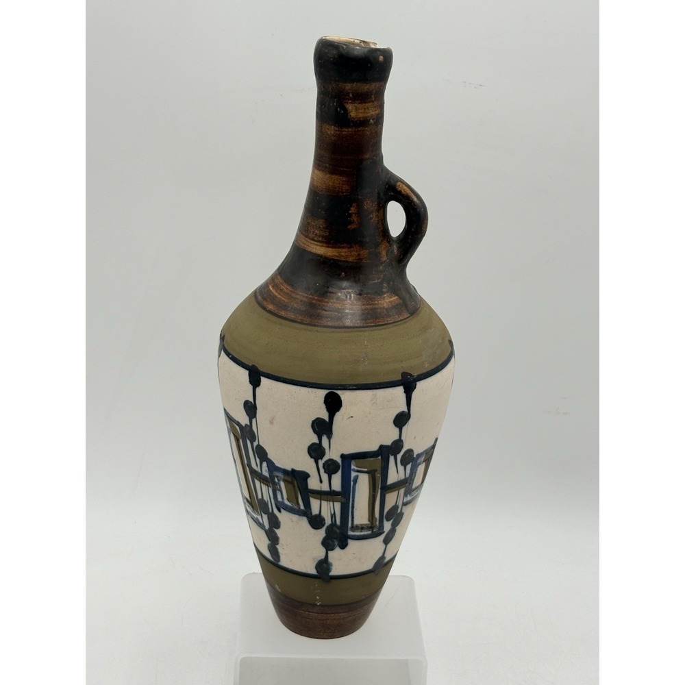 VTG Harsa Nehemia? Israel Studio Pottery Vase Jug Mid Century Signed 1969